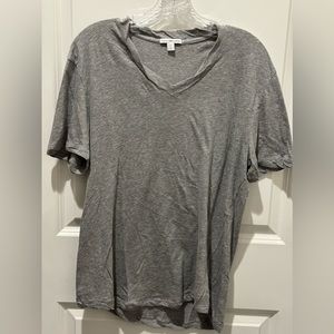James Perse Women's Size 1 Short Sleeve Heathered Gray TShirt